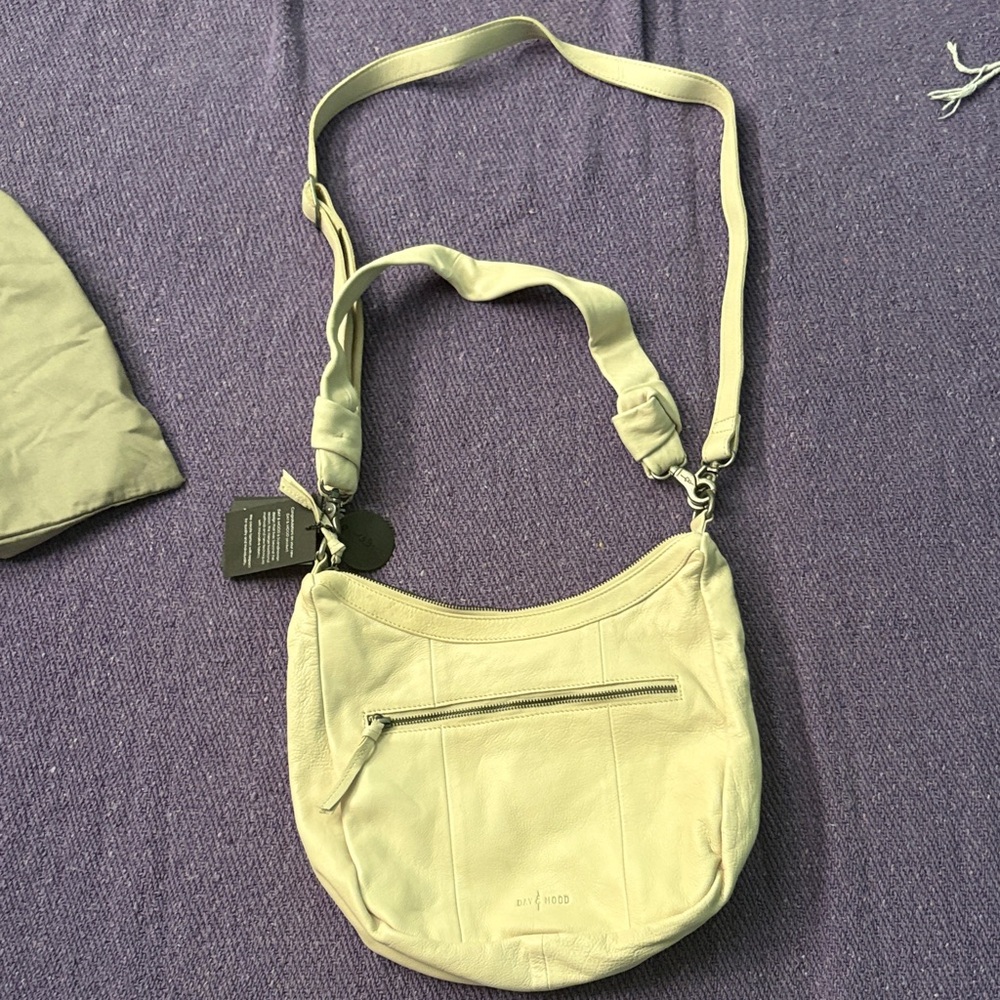 White “Clay” Leather Hobo Bag with Shoulder Strap NWT comes with dust bag.
